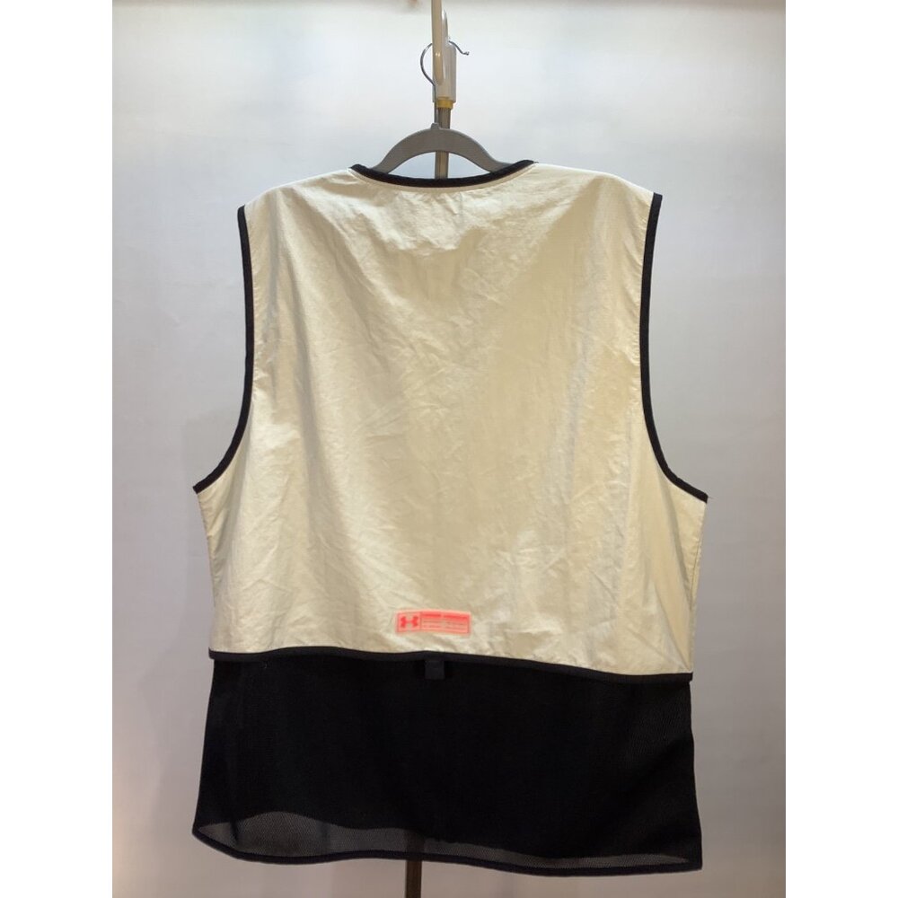 NWT Under Armour Summit Mens XXL Beige & Black Utility Vest With Mesh Panels - Picture 4 of 10
